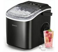 Silonn Machine à Glaçons Autonettoyante /9 Glaçons en 6 Min, 12 KG/24H /2 Tailles, Idéale pour Cuisine