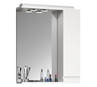 SiloraL armoir de salle de bain avec miroir blanc.