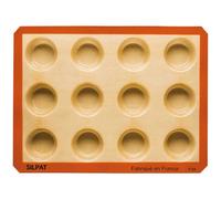 Silpat Moule 12 Muffins - Cuisson Parfaite, Démoulage Facile - Moule Silicone Antiadhésif - Résistant, Réutilisable - Idéal Pâtisserie, Recettes Salées - Qualité Professionnelle, Format Pratique