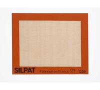 Silpat AE295205-01 Plaque de cuisson en silicone anti-adhérent Orange et Beige