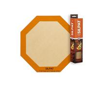Silpat Toile de Cuisson Micro Ondes Octogonale 26 cm - Antiadhésive, Réutilisable - Tapis Cuisson Homogène Pizza, Quiche, Gateau - Résistance Thermique, Facile à Nettoyer - Fabriquée en France