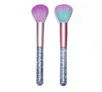 SILPECWEE 2 Pcs Nail Brushes Remove Dust For Acrylic Nails And Makeup Powder Brushes Manicure Tool Nail Brush Cleaner Set
