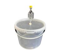 SILPLAST Récipient de fermentation 10 L avec tube de fermentation, couvercle, joint d'étanchéité en caoutchouc, seau de fermentation pour bière, vin ou moût, qualité alimentaire, ballon de