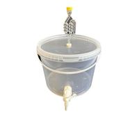 SILPLAST Récipient de fermentation complet de 10 l - Kit complet : seau de fermentation avec tube de fermentation et caoutchouc d'étanchéité et robinet d'écoulement en plastique, seau pour bière ou
