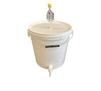 SILPLAST Récipient de fermentation complet de 20 l - Kit complet : seau de fermentation avec tube de fermentation et caoutchouc d'étanchéité et robinet d'écoulement en plastique, seau pour bière ou