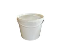 Silplast Seau 5L en Plastique Blanc - Stockage de Lait/Fariné/Eau