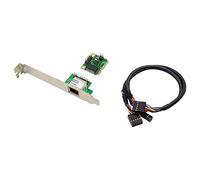 Silriku 1 carte réseau 2,5 Go 2500 Mbps Gigabit Ethernet Adaptateur LAN 1 port RJ45 Mini PCIe Adaptateur réseau pour PC de bureau