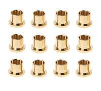 Silriku 12 PièCes Capuchon de Protection RCA Plaqué ou Prise de Court-Circuit Connecteur Phono Prise de Blindage RCA Couvercle de Protection, Or