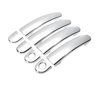 Silriku Lot de 8 couvre-poignées de porte de voiture chromées à 2 trous pour Golf 4 MK4/Rabbit A4 1J 1997-2006