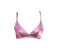 SilRiver Bralette Femme en Soie Douce - Soutien-Gorge sans Armatures avec Satin Lustré, Doux et Respirant, sans Rembourrage (Violet Clair, L)