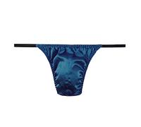 SilRiver String en Satin de Soie pour Hommes - sous-vêtements de Bikini G-String