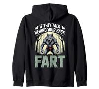 S'ils parlent derrière Ton Dos, Part Alpha Wolf Funny Sweat à Capuche