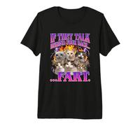 S'ils parlent derrière Ton Dos (Pet) - Funny Saying Cat Meme T-Shirt Haut de Gamme