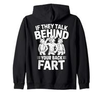 S'ils parlent derrière Votre Dos, Fart Alpha Wolf Déclaration Sweat à Capuche