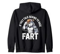 S'ils parlent derrière Votre Dos, Part Alpha Wolf Meme Sweat à Capuche