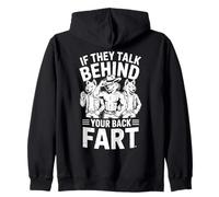 S'ils parlent derrière Votre Dos, Pet Alpha Wolf inapproprié Sweat à Capuche