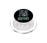 S'ils parlent derrière Votre Dos, Pet Cat Meme Funny PopSockets PopGrip pour MagSafe