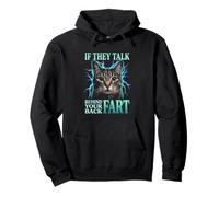 S'ils parlent derrière Votre Dos, Pet Cat Meme Funny Sweat à Capuche