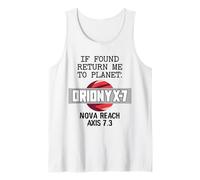 S'ils sont trouvés, retournez-Moi sur la planète Orionyx-7 Space Apparel Débardeur