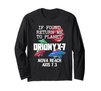 S'ils sont trouvés, retournez-Moi sur la planète Orionyx-7 Space Apparel Manche Longue