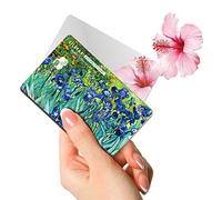 SILSTAR PROFESSIONAL Miroir de Carte Compact, Miroir de Maquillage en Acrylique incassable, Petit Miroir de courtoisie, Miroir de Poche_Van Gogh_Irises 115