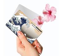SILSTAR PROFESSIONAL Miroir de Carte Compact, Petit Miroir de courtoisie pour étui Portefeuille, Sac à Main de Voyage Mirror_Katsushika Hokusai_The Great Wave Off Kanagawa 126