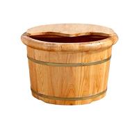 SilteD, Accessoires de salle de bain de pieds, baril de massage pour les pieds, seau en bois pour sauna à surface lisse