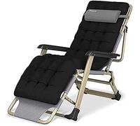 SilteD Chaise Longue Zero Gravity, chaises Longues inclinables avec Coussin, chaises Longues Pliantes Chaise Longue Zero Gravity de Grande Taille, chaises Longues de Jardin et de terrasse (Color : B)