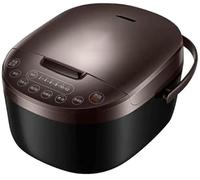 SilteD Cuiseur à riz intelligent 3L, entièrement automatique avec pot à riz antiadhésif amovible, conservation de la chaleur, compact et portable, 600 W, marron