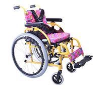SilteD Fauteuil roulant pliable pour enfant - Portable - Petit chariot portable pour handicapés - Fauteuil roulant manuel pour enfant