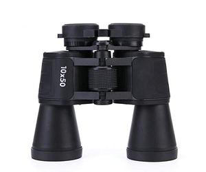 SilteD Jumelles 10 x 50 Vision Nocturne et Grand oculaire, Grand Angle, Objectif étanche pour la pêche, la randonnée, l'observation des Oiseaux, Jumelles de croisière/Noir
