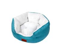 SilteD Lit pour Chat d'intérieur, lit pour Chat de Taille Moyenne et Grande, Fond antidérapant Lavable en Machine, Coussin en Peluche Ultra Doux, A-53 x 63 x 20 cm