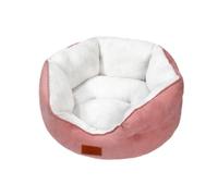 SilteD Lit pour Chat d'intérieur, lit pour Chat de Taille Moyenne et Grande, Fond antidérapant Lavable en Machine, Coussin en Peluche Ultra Doux, D-53 x 63 x 20 cm