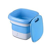 SilteD Machine à Laver Pliante avec Chaussettes de sous-vêtements à l'ozone Machine à Laver Machine à Laver Pliante à Main (Couleur : Bleu)