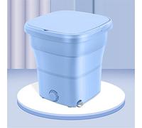 SilteD Machine à Laver Pliante éluant Un sous-vêtement et des Chaussettes Automatiques Petite Machine à Laver Domestique (Couleur : Bleu)