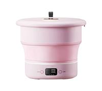 SilteD Machine à Laver Pliante Petit Dortoir Portable avec sous-vêtements déshydratés, Mini Chaussettes Machine à Laver (Couleur : Rose)