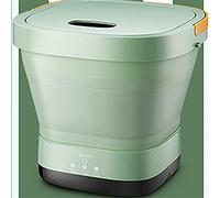 SilteD Machine à Laver Pliante Portable, Chaussettes et sous-vêtements à élution Un USB Automatique (Couleur : Vert)