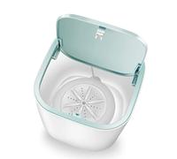 SilteD Mini Machine à Laver Automatique Domestique 3,8 L Portable Ultrasonique Turbo Machine à Laver sous-vêtements (Couleur : Blanc)