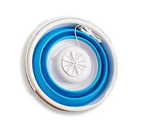 SilteD Mini Machine à Laver Nettoyeur Ultrasonique Portable Turbine Type de Seau Pliable Nettoyage de Laveuse à Linge pour Les Voyages à Domicile