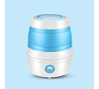 SilteD Mini Machine à Laver Pliante Portable Seau Automatique Voyage à Domicile Visite Autonome sous-vêtements Rondelle Pliable (Couleur : Bleu)