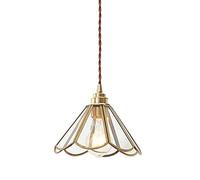 SilteD Plafonnier moderne en vitrail pour lampe de salle à manger avec finition en laiton brossé luminaire suspendu pour éclairage de foyer de lampe d'îlot de cuisine 7.8in Present