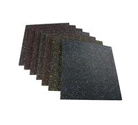 SilteD Tapis de sol de salle de sport Carreaux Lot de 4 équipements d'entraînement en caoutchouc Tapis de réduction des vibrations Tapis d'exercice de puzzle de protection pour salle de sport à