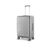 SilteD Valise Valise Mate Multifonctionnelle Valise de Chariot Universelle Cadre en Aluminium Valise d'embarquement à Ouverture Avant Bagages Portables Grande Valise (Color : Grau, Taille Unique