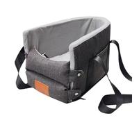 Siltre d'auto de petit chien - Carrier compact sur la console pour animaux de compagnie, lit de boucle de voyage pour chiot non glissant | Coussin de booster amovible, conduite de petits animaux en to