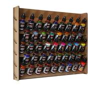 Silu Support organisateur de peintures, modélisme et miniatures, organisateur à accrocher au mur, montage facile et sans colle, fabriqué en bois laqué noir (Madera)