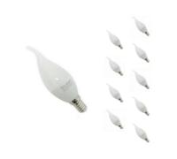 Silumen Ampoule E14 LED Flamme 8W 220V Ø38mm - Pack de 10 / Blanc Chaud 2300K - 3500K