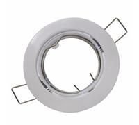 Silumen Support Spot Encastrable GU10 LED Orientable Rond - Unité/Blanc