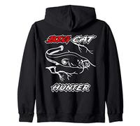 Silure Pêche Silure Silure Pêche Big Cat Hunter Zipper Sweat à Capuche