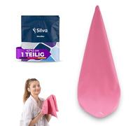 Silva Chiffon Microfibre Rose 42x42 cm - Lavette de Nettoyage Réutilisable pour Vitres, Miroirs, Cuisine et Voiture - Chiffon Anti-Poussière, Absorbant et sans Peluches - 1 Pièces