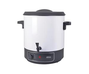 Silva Homeline HG-E 290 - Stérilisateur et boissons chaudes 2 en 1, volume 29 l, capacité utile 23,5 l, thermostat 40-110 °C, 1800 W, robinet d'écoulement, grille d'insertion, protection contre la